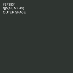 #2F3531 - Outer Space Color Image